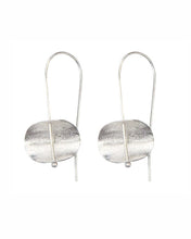 Load image into Gallery viewer, Silver Brushed Drop Earrings - CONCAVE
