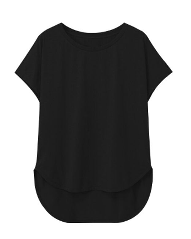 Black asymmetric tshirt