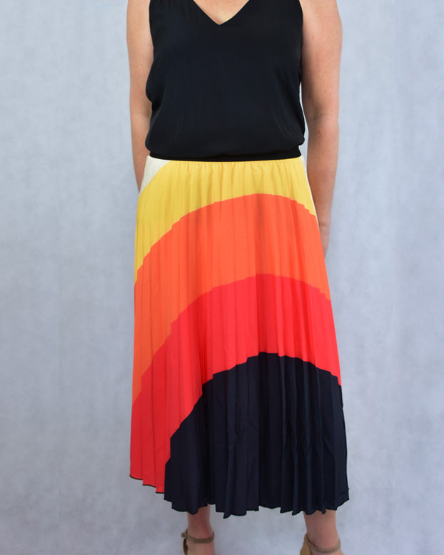 SHAE Pleated Skirt - Multi Colored